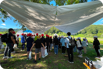 ナスの収穫体験・収穫野菜のお食事 3